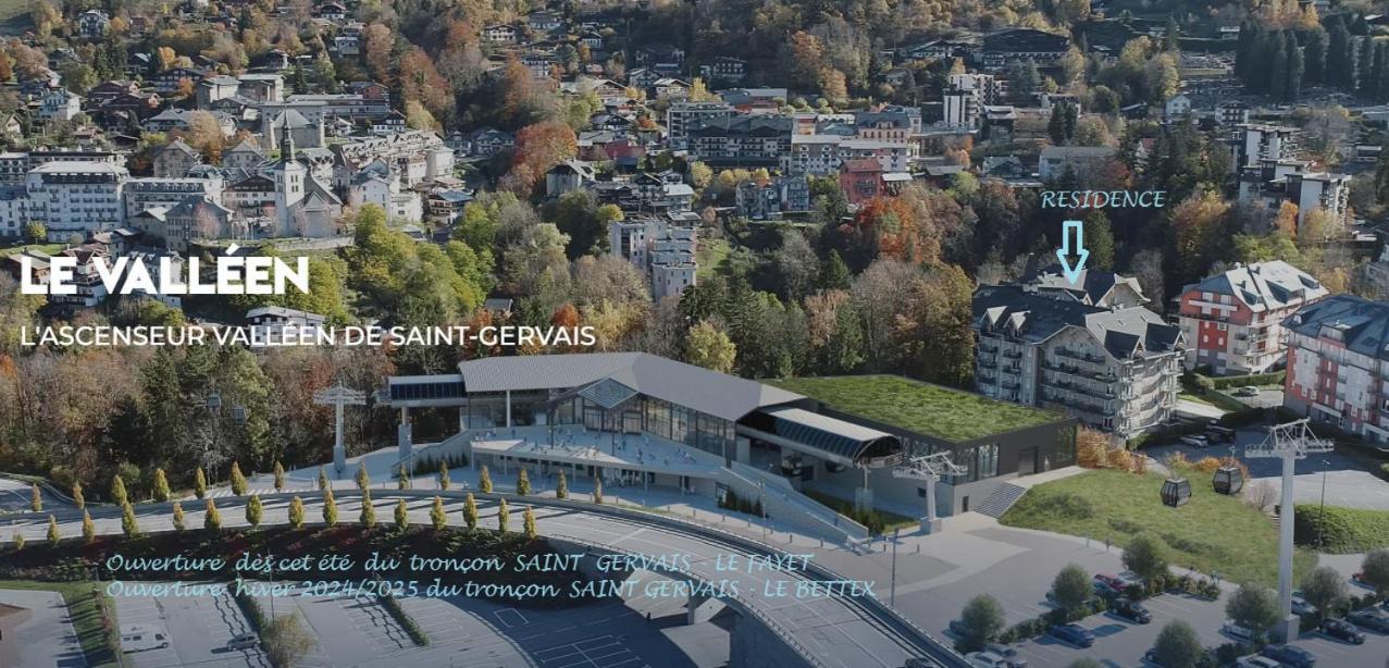Appartement T2+cabine indépendante au départ des télécabines Saint-Gervais/Bettex/Mont d’Arbois Extérieur photo